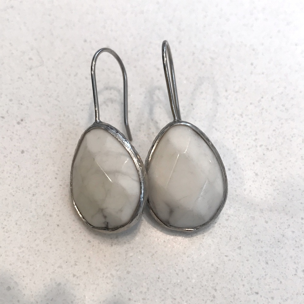 Howlite Drop Earrings